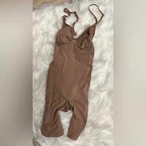 SKIMS Brown Shapewear Bodysuit